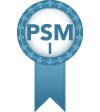 Badge, Professional Scrum Master (PSM®), Philippe MARTINS owner of 'Martins IT Consulting'