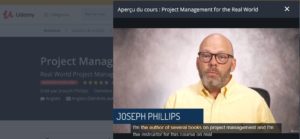 Joseph PHILLIPS, Project Management for the Real World, UDEMY, Philippe MARTINS, Martins IT Consulting